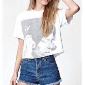 Brandy Melville Jimi Hendrix cropped t shirt